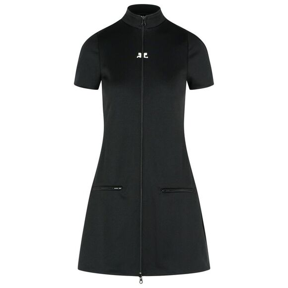 Courreges 'Interlock' Black Polyester Dress Women